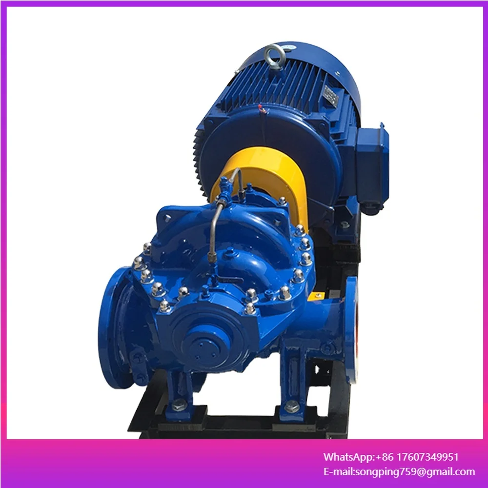 High-Pressure Horizontal Centrifugal Diesel Engine Water Pump High-Flow Seawater Split Casing Pump