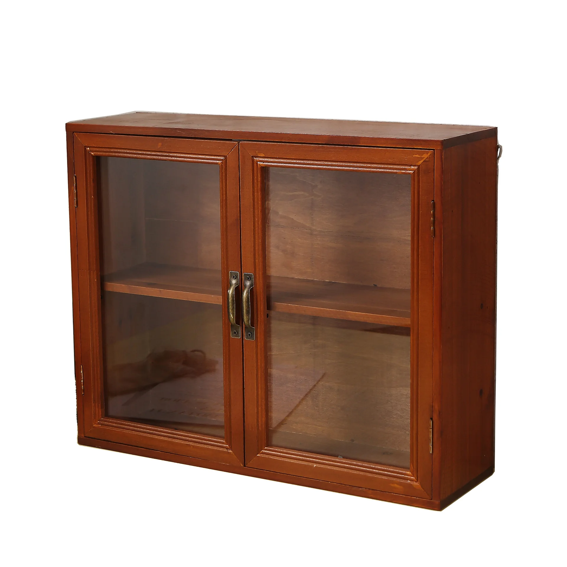 Massivholz Retro Desktop-Wandregal Schlafzimmer Badezimmer Regal Mehrschichtiges Aufbewahrungsregal Schrankfach