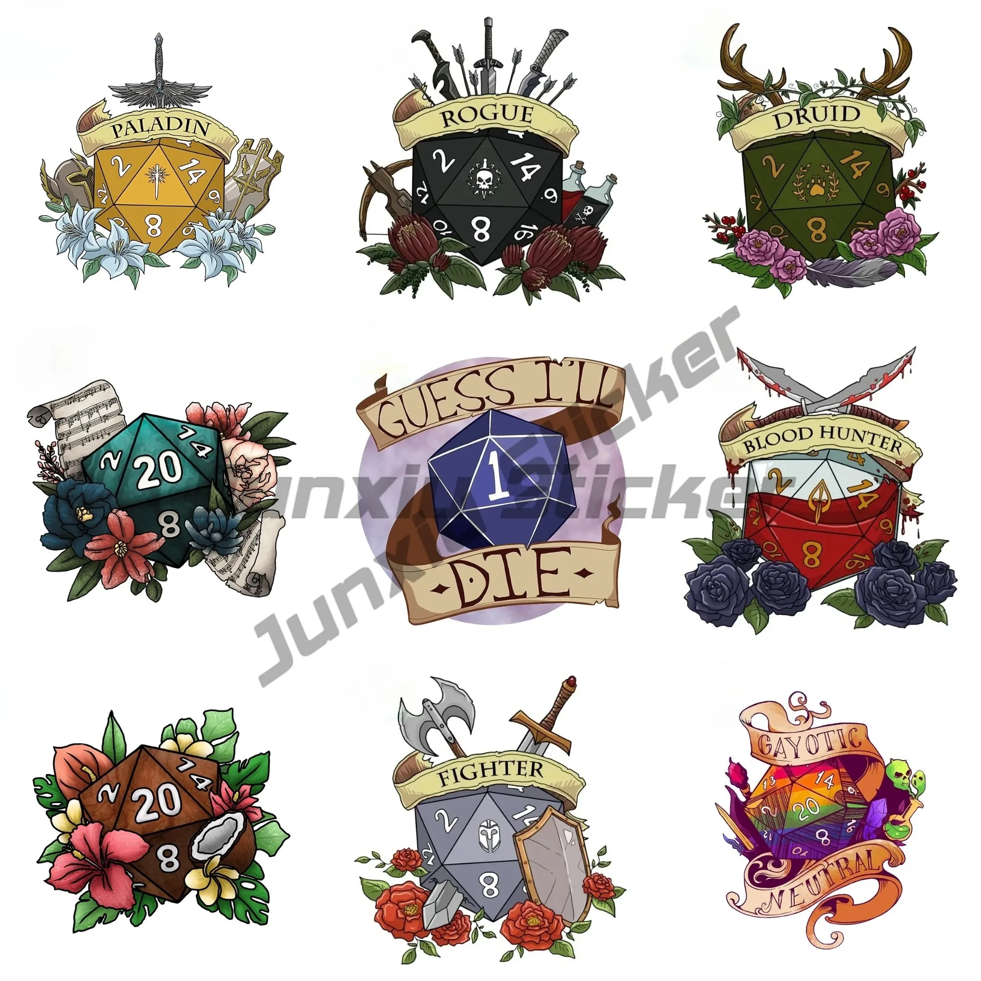 

For Dnd Wizard Car Stickers Personality Graffiti Decals Occlusion Scratch Creative Windshield Decor Car Label