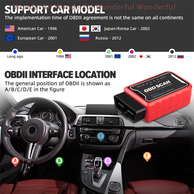 ELM327 V1.5 Bluetooth-kompatibler OBDII-Codeleser mit 4 MHz Crystal ATAL ATPPS für Android/iOS Torque Diagnostic Tool