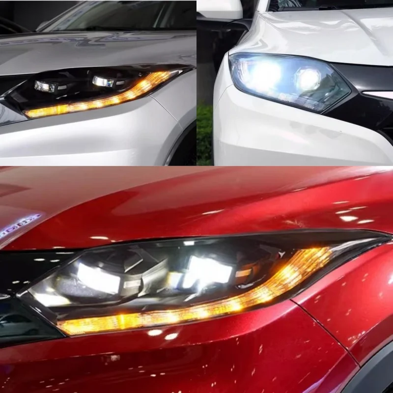 Car Headlight For Honda HRV 2015-2018 convert front bumper lamp Daytime Running Light Turn signal