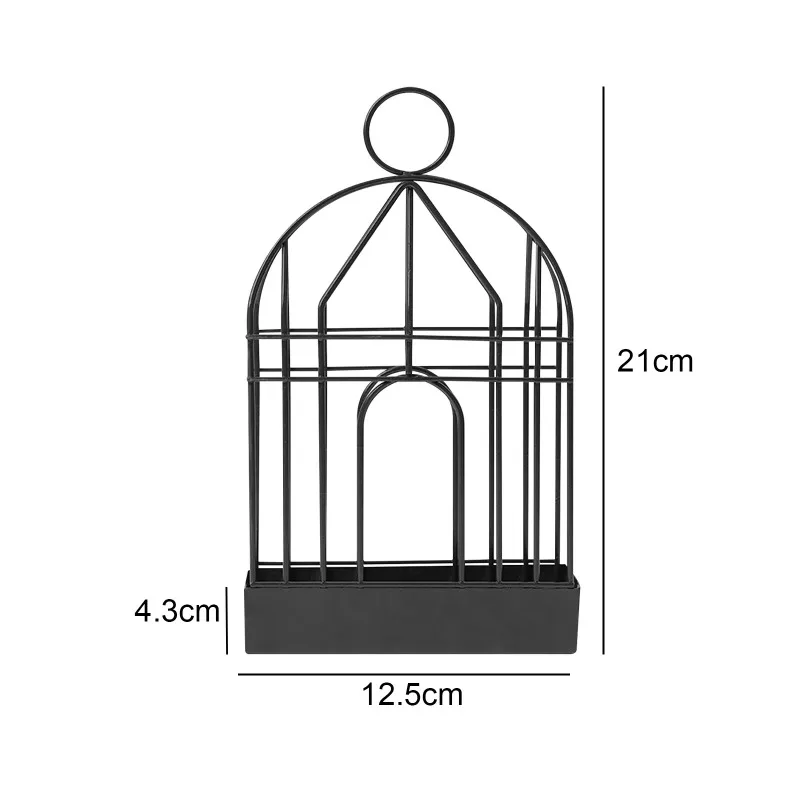 Kreativní komár svitek držák severská styl birdcage vzhled léto den žehlička komár odpuzující incenses držák talíř domácí ozdoba