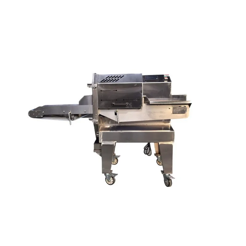 Automatic meat cutting fat beef mutton rolls frozen meat cooked food equipment cooked meat slicer