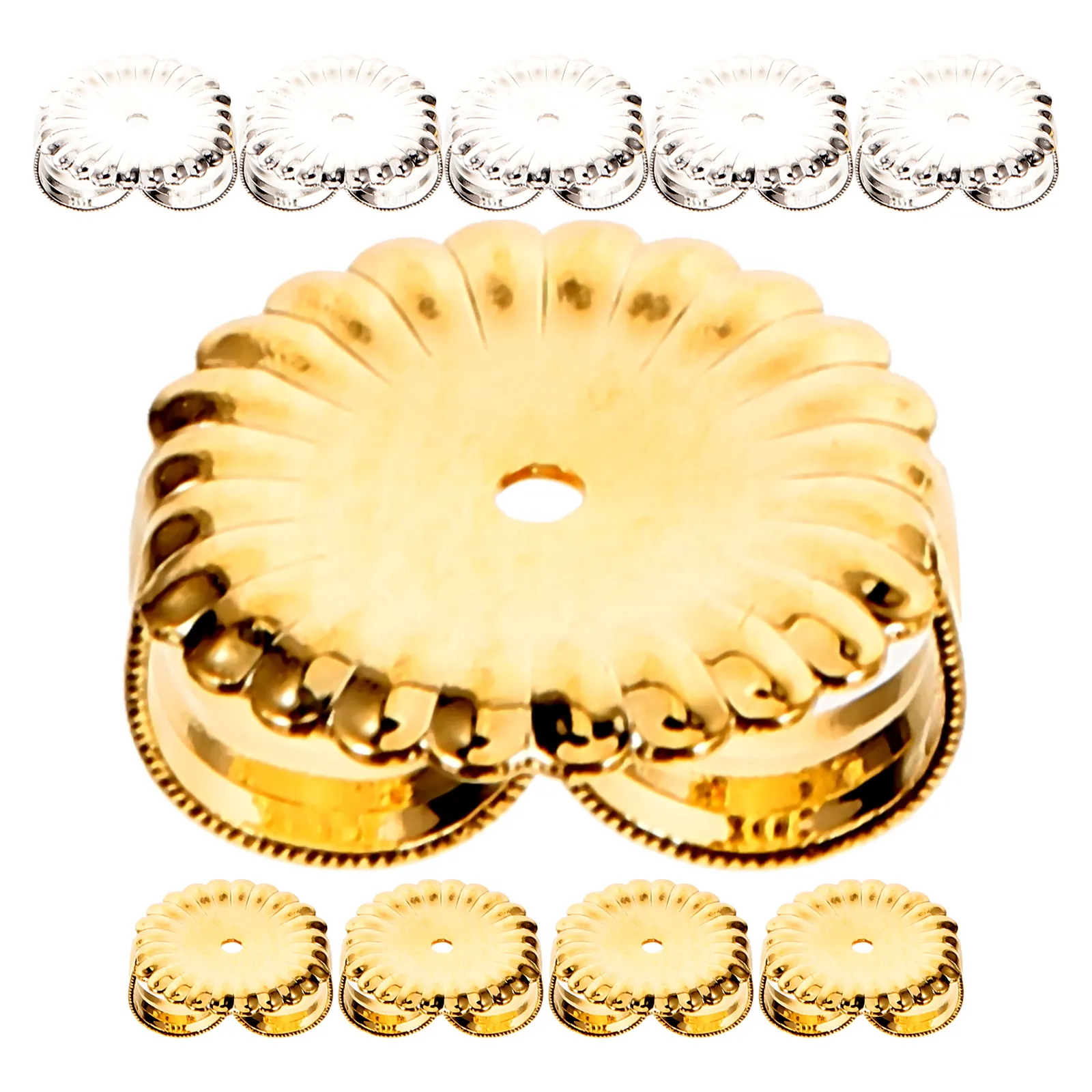 

40 Pcs Earrings Accessories Jewelry Findings Backs Stopper Backings Replace Miss