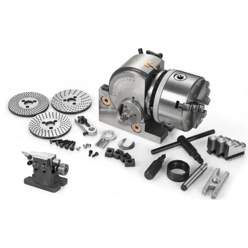 Обновленная универсальная делительная головка с ЧПУ, вертикальный и горизонтальный фрезерный станок двойного назначения, делительная головка, простая и быстрая