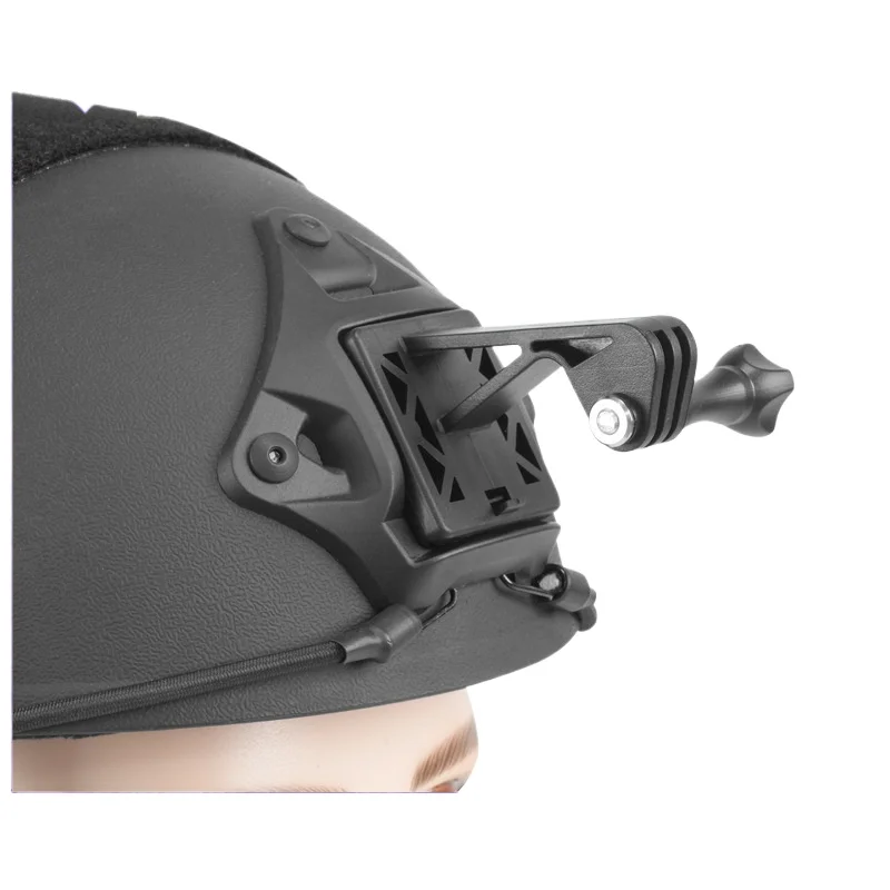 Action Camera Gimbal Mount Bracket 20mm Rail Compatible Q041 Model Practical Helmet Accessory