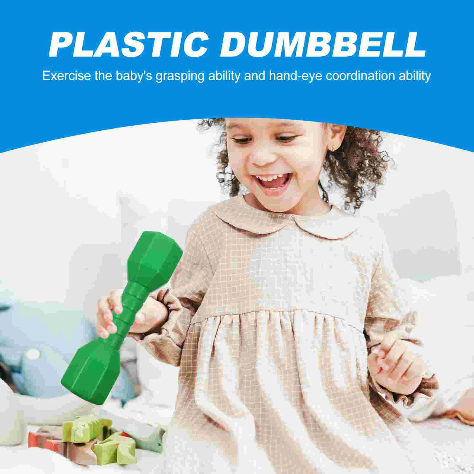 Haltères de Fitness pour tout-petits, 5 pièces, petit exercice de sport, jouet en plastique, gymnastique pour enfants