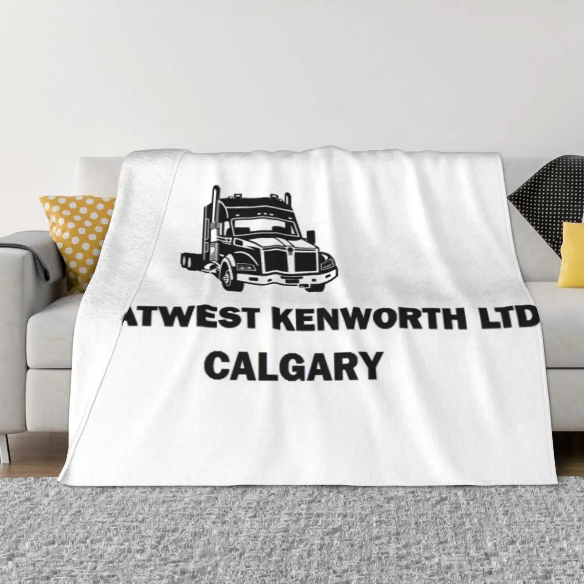 

Kenworth Truck 1690 Bedroom Bed Blanket Home And Decoration Throw Blanket