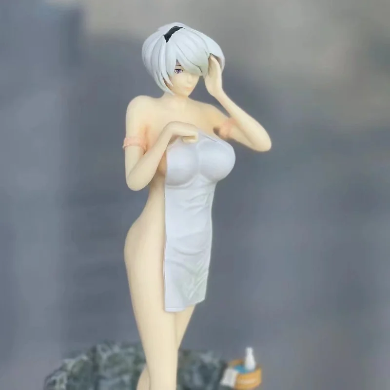 22cm Gaming Peripherals Nier:Automata Yorha No 2 Type B 2b Action Figure Bathing Scene Pvc Model Toys Collection Ornament Gifts