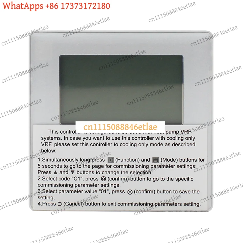 WDC-86E KD KJR-86E BFKD-E Remote Controller Assembly 17317100003096 for Midea Indoor Unit