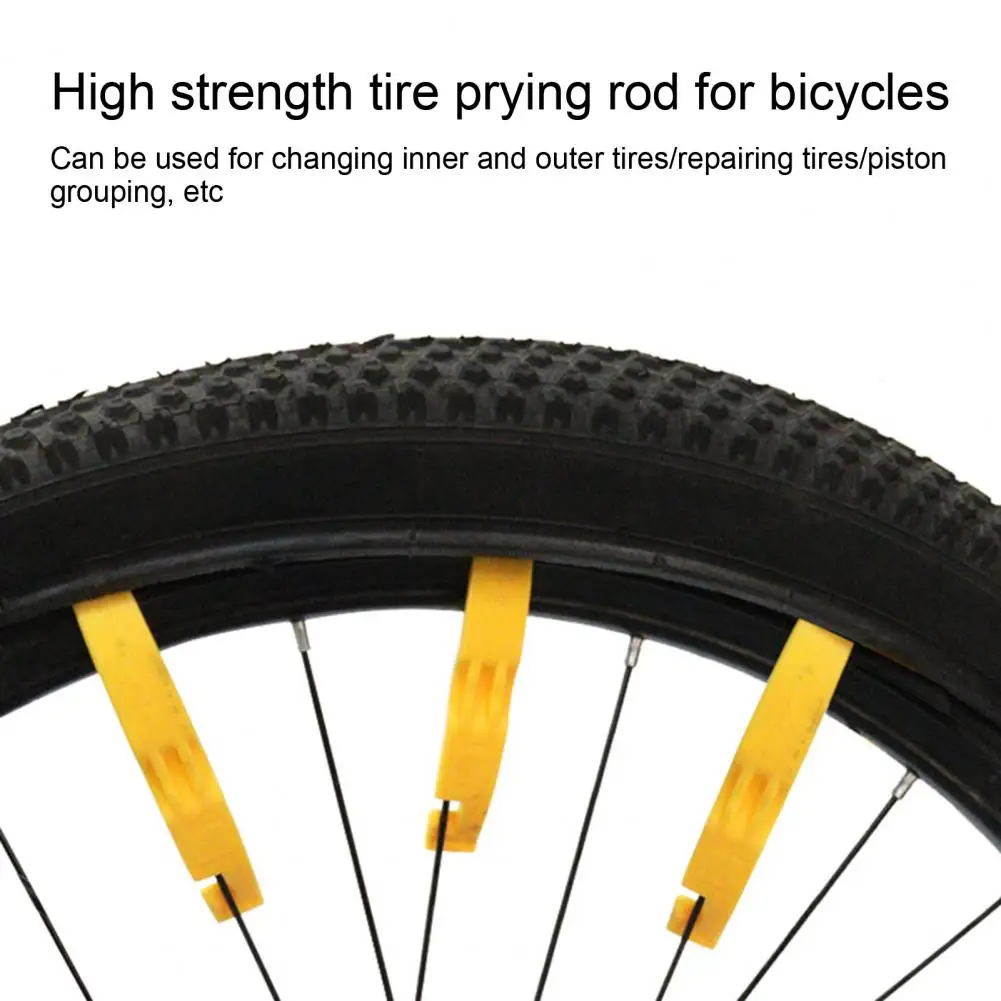 3Pcs/set Bike Tire Lever Ergonomic Comfortable Grip Tire Removal Tool Nylon Bicycle Outside Tire Picking Bar Bike Repair Tool