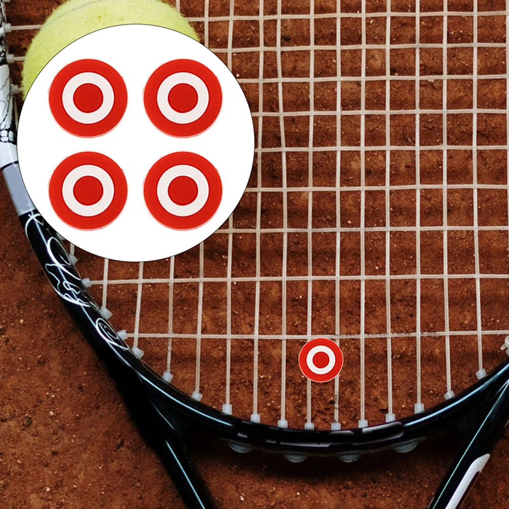 

6 Pcs Tennis Racket Shock Absorber Accessories High Quality Silicone Dampeners for Rackets Vibration Reducer Sports Gear
