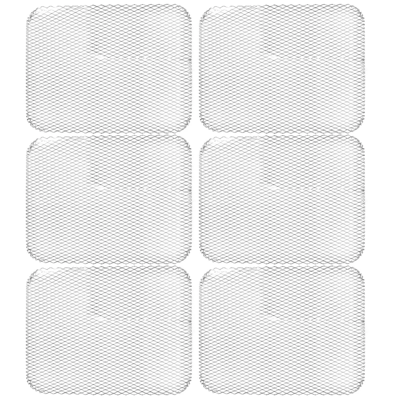 

10pcs Disposable Bbq Grill Mesh Mat Aluminum Liner For Outdoor Barbecue Baking Cooking Reusable High Temp Resistant Grill Screen