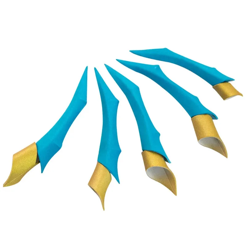 New5 Types Game LOL KDA Evelynn EVA Finger Nail Paws Cosplay Costume Accessories for Halloween Party Use 5pcs/set2023;f'6,c;7.y; view 6