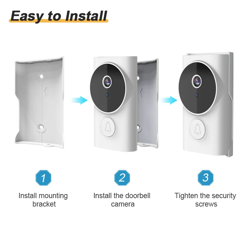 Tuya Popular Wireless Doorbell Camera 1080 High-Definition Bidirectional Audio WiFi Video Intelligent Intercom Doorbell