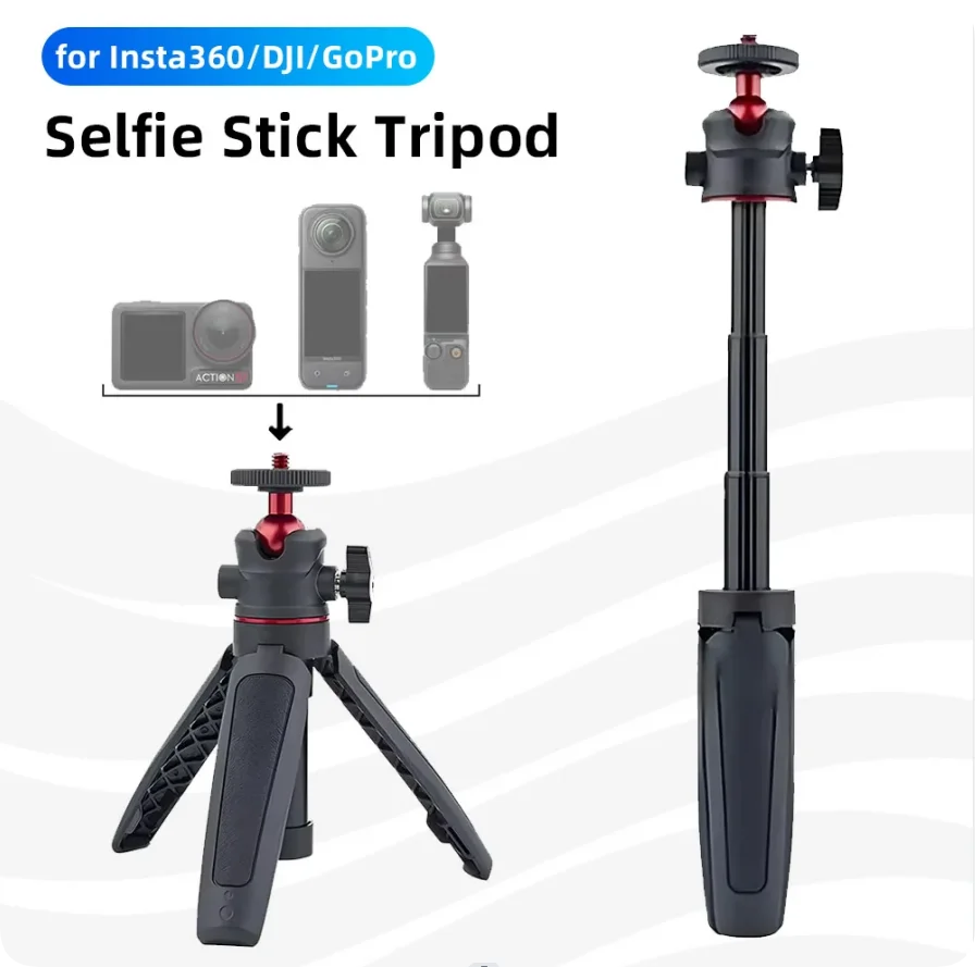 

Desktop Extension Pole Selfie Stick Tripod Handheld Portable Mount For GoPro/Insta360/DJI/phone Camera Accessories
