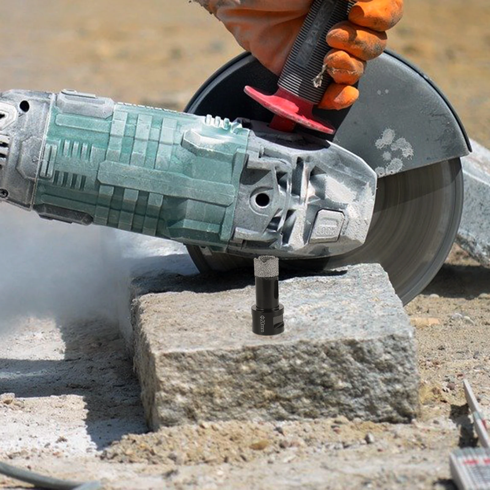 

Diamond Core Drill Bits 20mm Granite Marble Ceramic Tiles Angle Grinder Hole Saw Tile Glass Stone Cutting Tools Parts