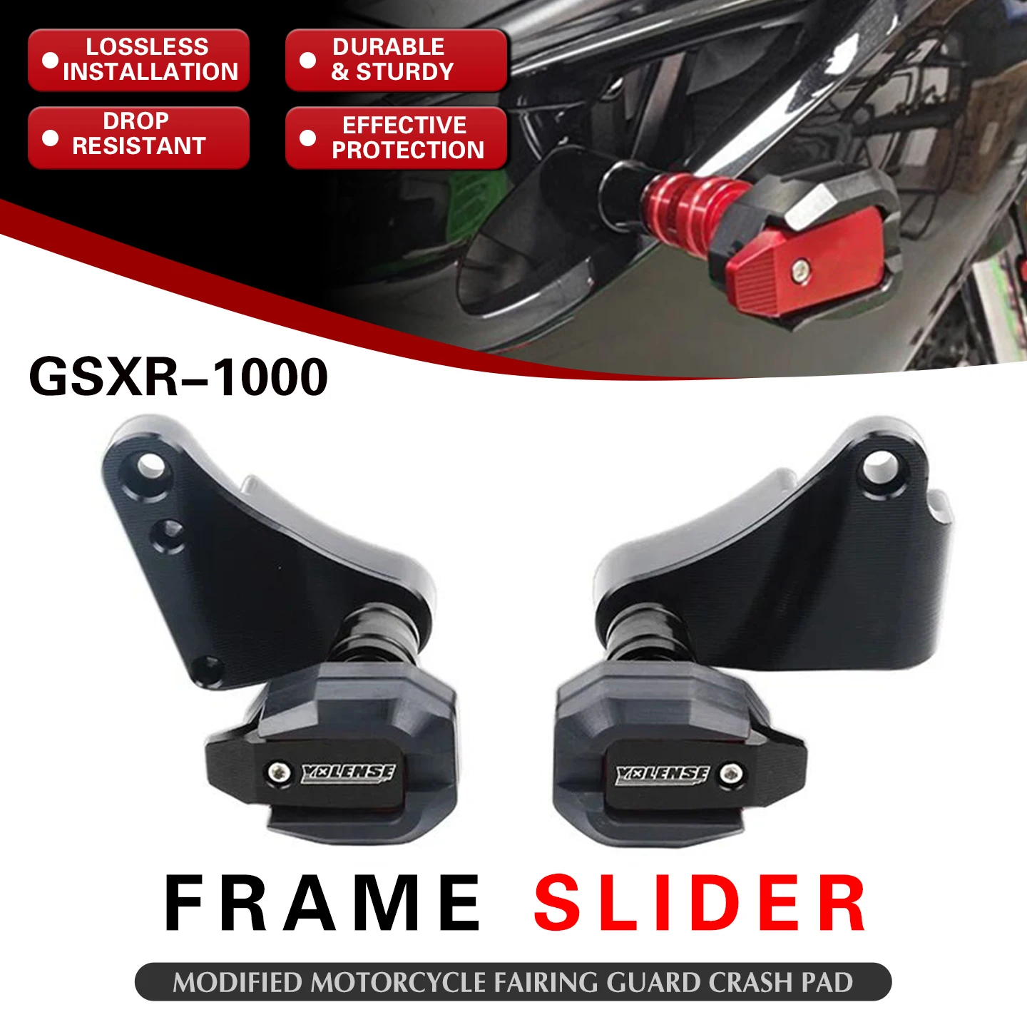 Motorcycle Falling Protection Frame Slider Fairing Guard Crash Pad Protector For GSX-R1000 GSXR1000 GSXR GSX-R 1000 2017-2023