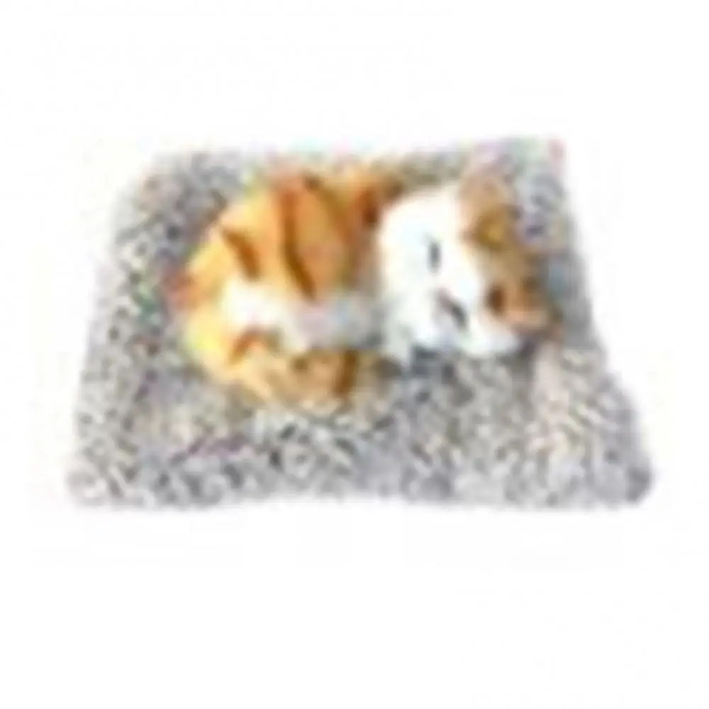 Simulation Bamboo Charcoal Doll Sleeping Cat Plush  Car Dashboard Decoration Imitation Animal Decoration Home Deodorant Decor
