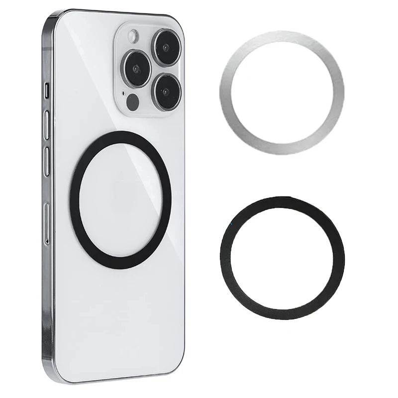 6-24Pcs Metal Rings Plate Magnetic Wireless Charger Sticker For Magsafe Wireless Charger Car Phone Holder Sheet Metal Sticker