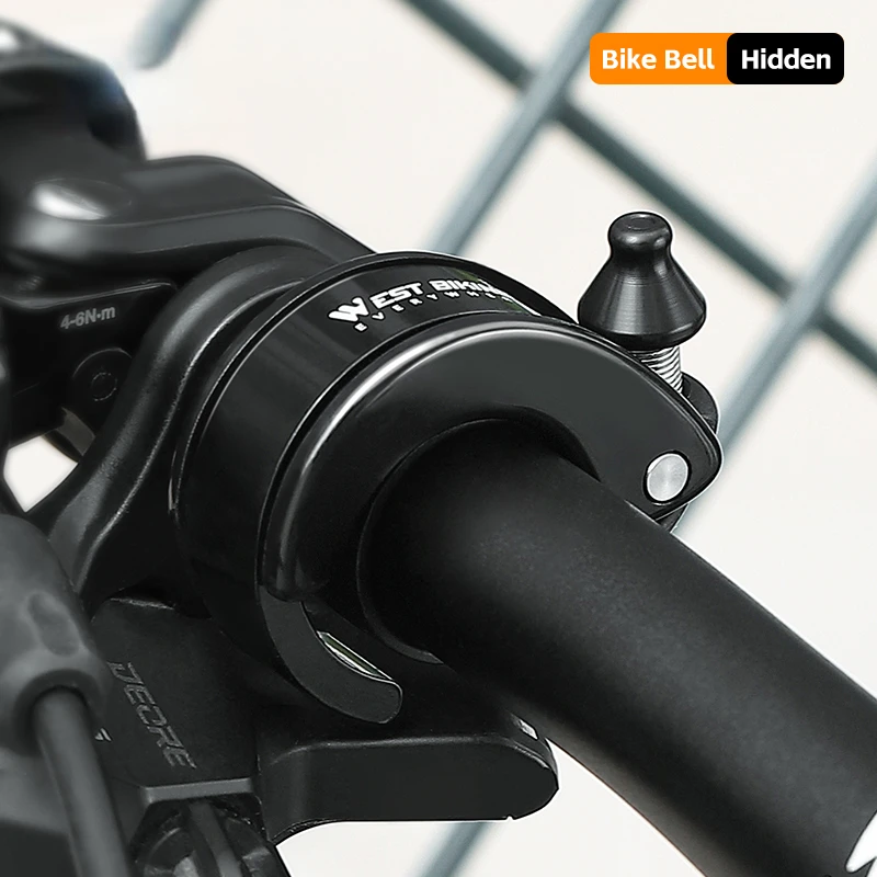 Hidden Bicycle Bell Alloy Cycling Horn Sound Warning Safety Alarm Handlebar Ring Bell MTB Road Bicycle Accessories Dropshipping