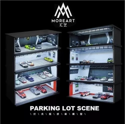 TimeMicro&MoreArt 1:64 Nissan Mazda Lamborghini Honda Legering automodel speelgoedauto scène met verlichting