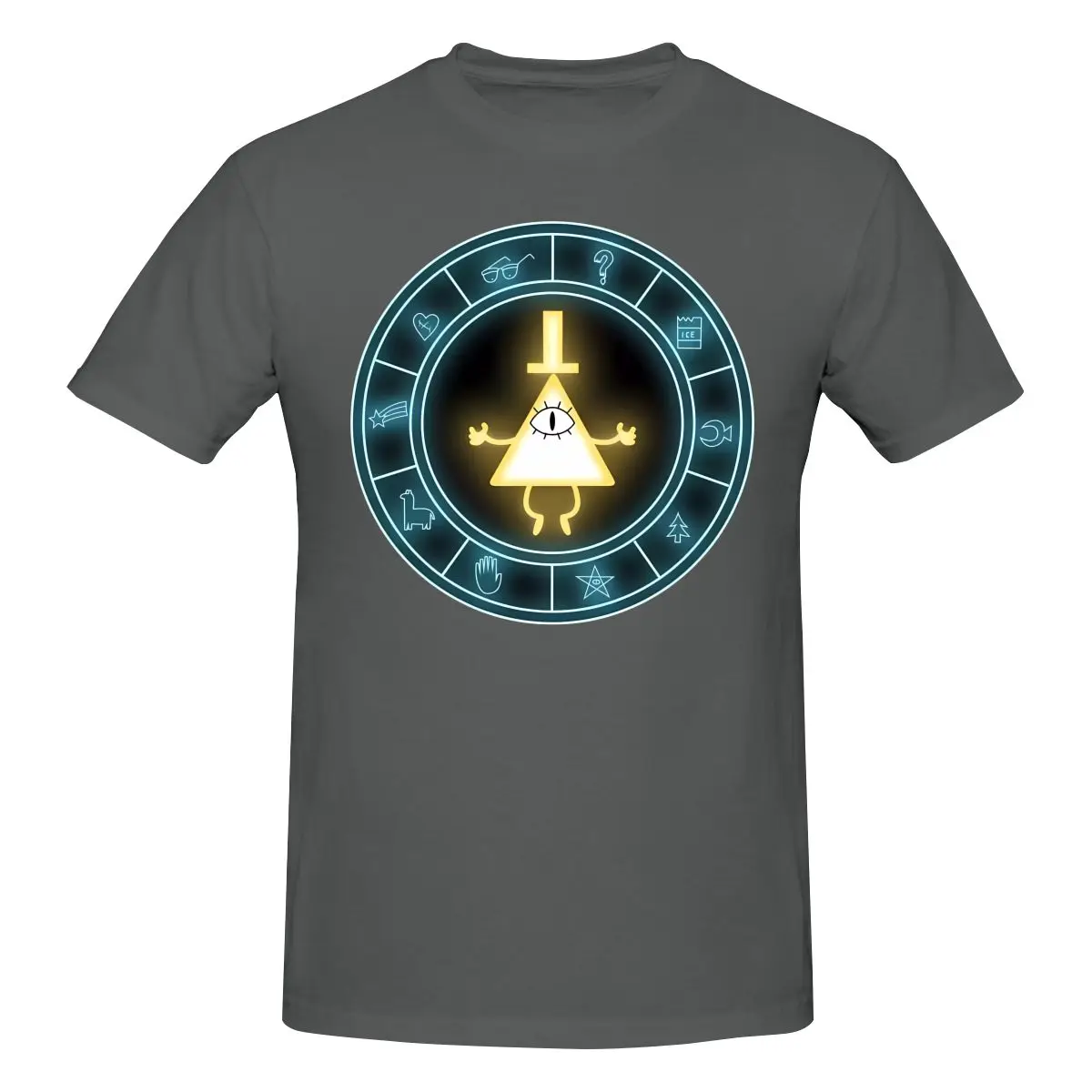 Funny Bill Cipher Men's T-shirt Printed Tops are loose and slim fit Women's T-shirts