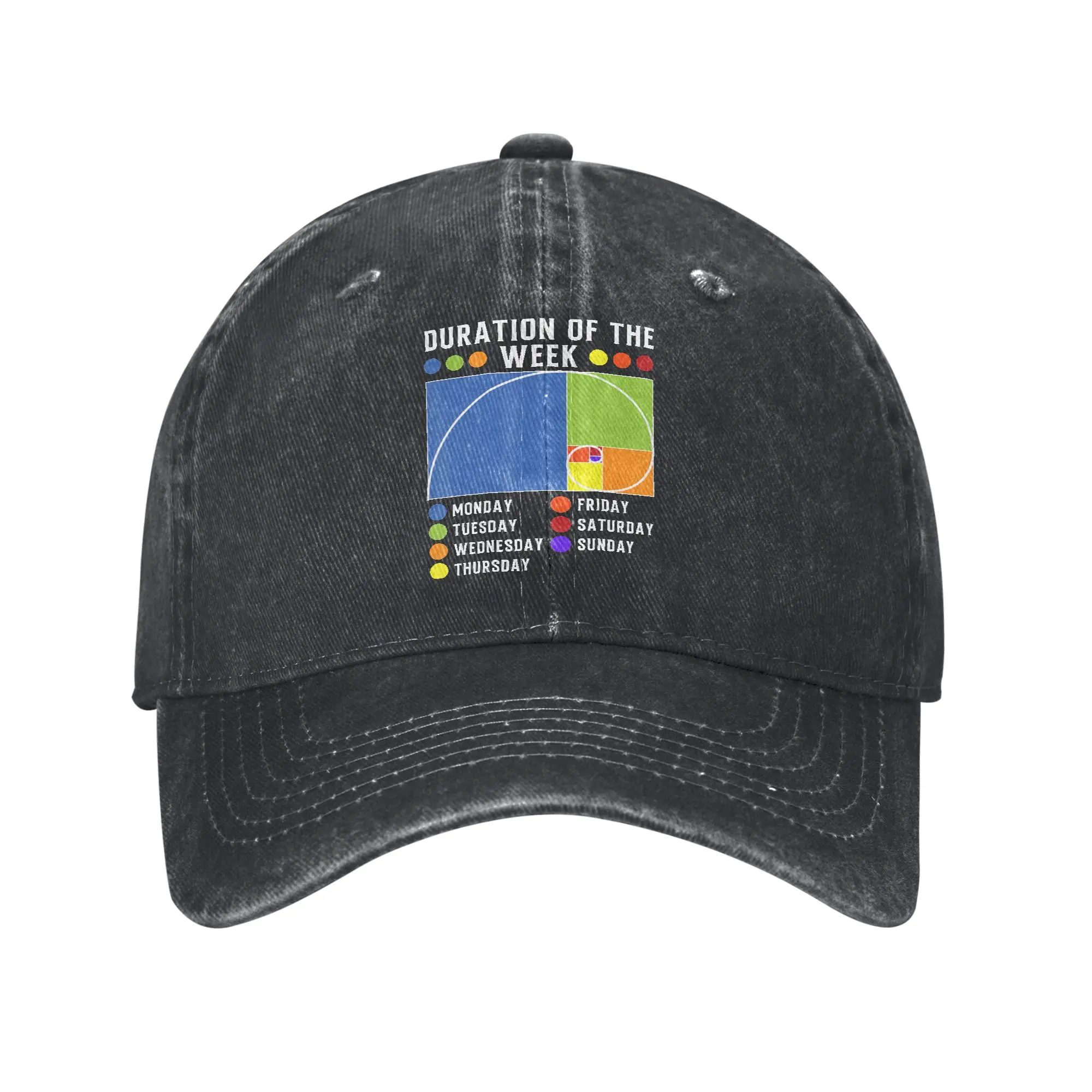 Funny Fibonacci Golden Ratio Baseball Caps Fashion Distressed Denim Geek Math Snapback Cap Men Women Outdoor Workouts  Hats Cap