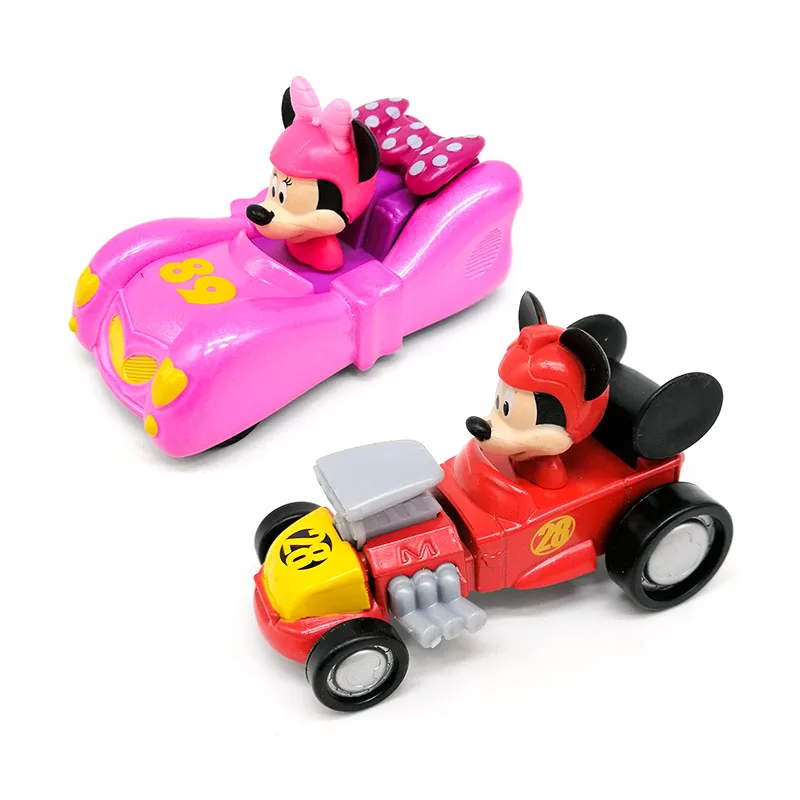 Disney Cartoon Mickey Mouse Minnie Mouse Scale Cars Diecast Model Die Cast Alloy Toy Collectibles Children Gifts