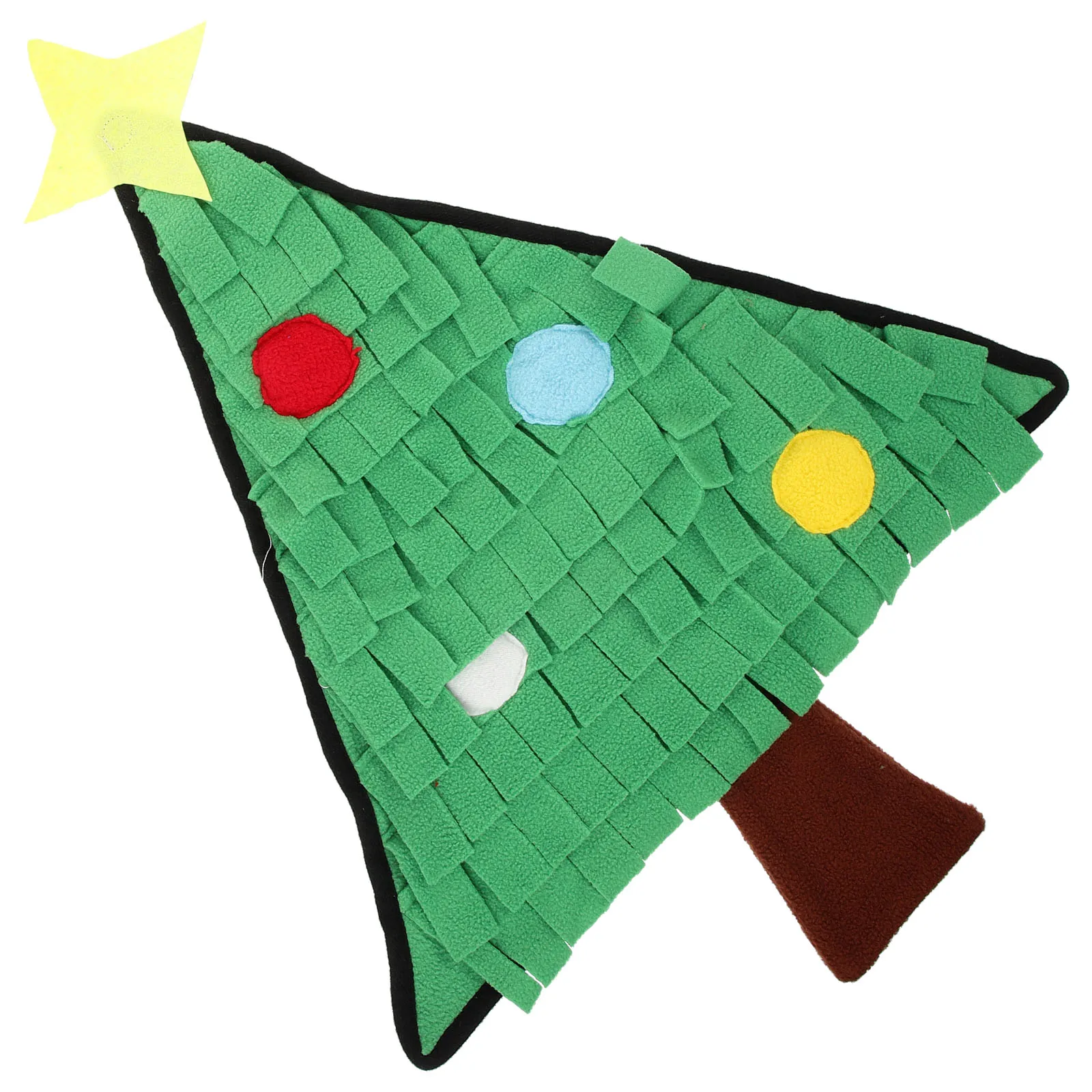 

Pet Sniffing Pad Christmas Tree Dog Snuffle Mat Foraging Slow Feeder Nosework Toy Pads Supplies Easy Lint Material Cute