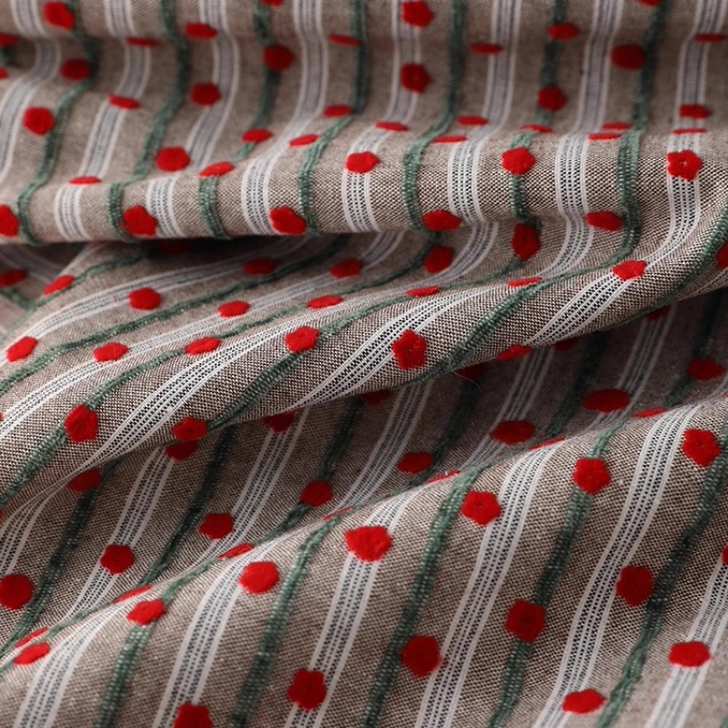 

Флокированная ткань в корейском стиле с цветочными полосками для завязок для волос своими руками, платьев и детской одежды во дворе