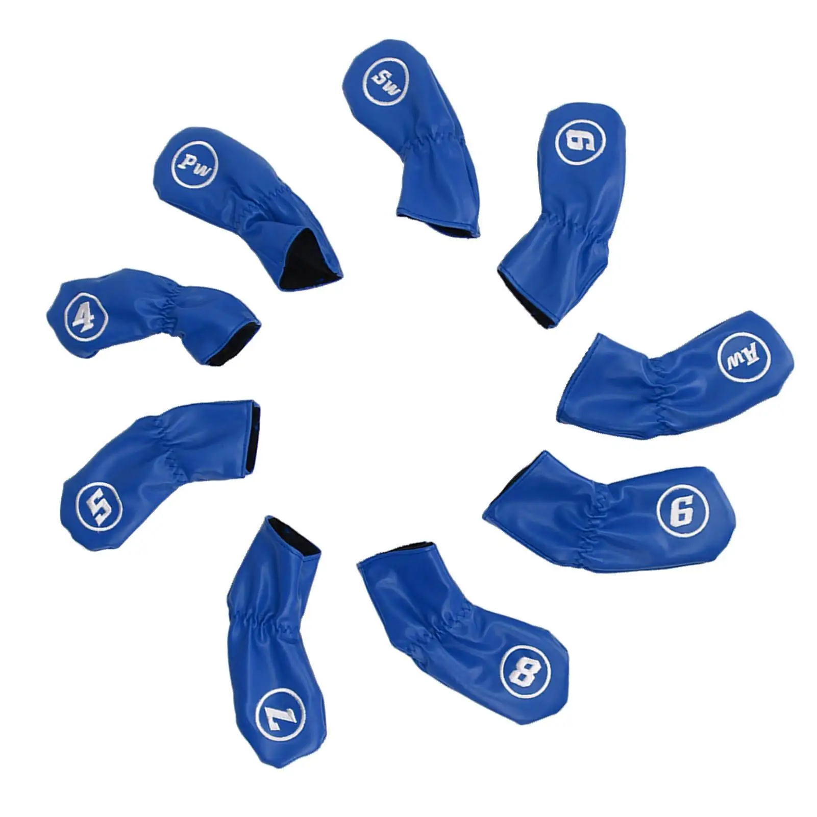 Genummerde Ijzeren Headcovers-Stofdichte Golfclubhoezen