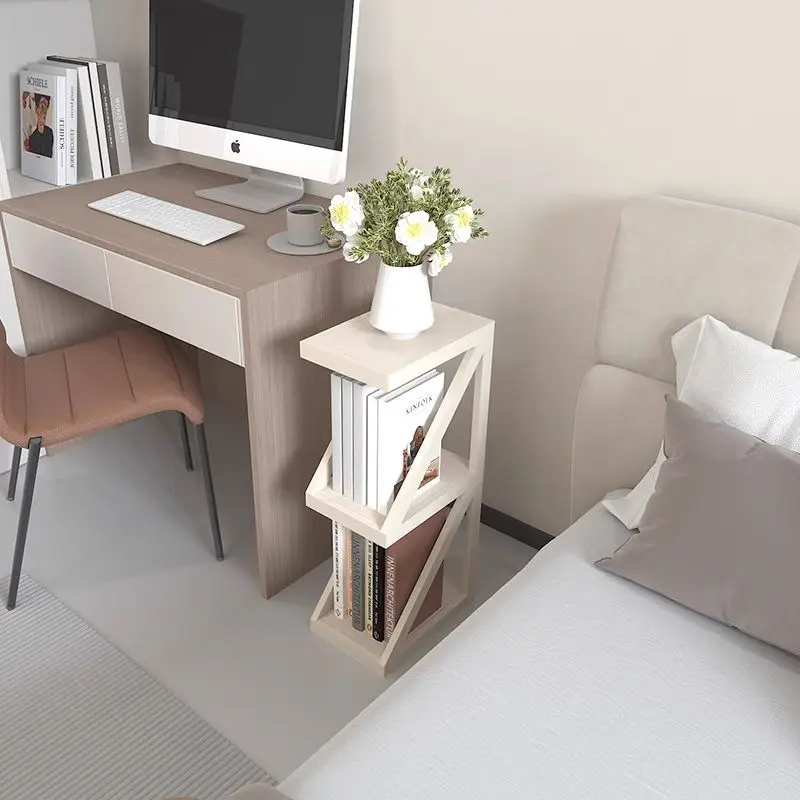 

Iron Bedside Table, Bedroom, Simple, Modern, Small, Edge Shelf, Storage Rack