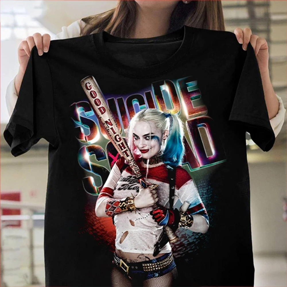 Unisex summer fashion trend Harley Quinn 3D printed T-shirt cool street personality casual comfortable short sleeved T-shirt