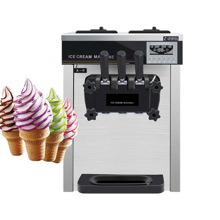 

Second Hand Frozen Yogurt Ice Cream Maker Soft Serve Commercial Ice Cream Machine