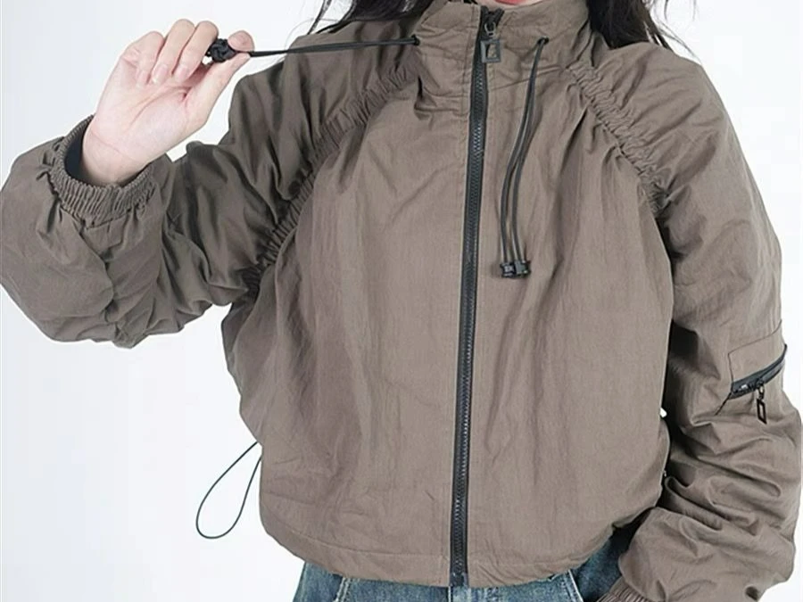 

Thickened Design Sense Autumn and Winter New Short Cotton Jacket with Long Sleeves for Women
