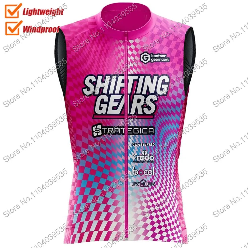Shifting Gear 2024 Windweste, Radtrikot, ärmellos, Belgien, winddicht, leicht, Portugal, MTB, Ropa Maillot