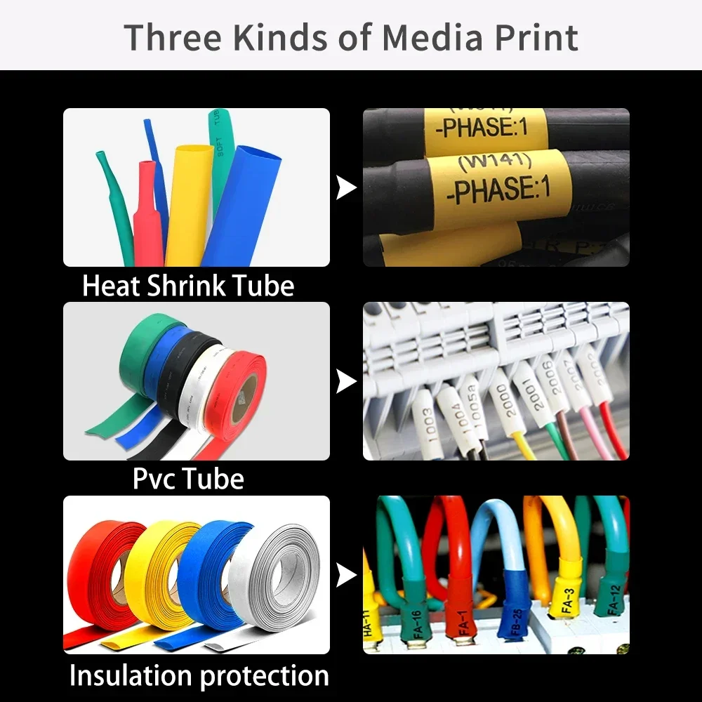 

2025N-mark Hot Selling Label Shrinkable Sleeves Printer Heat Shrink Tube Printing Machine For Wire And Cable Id