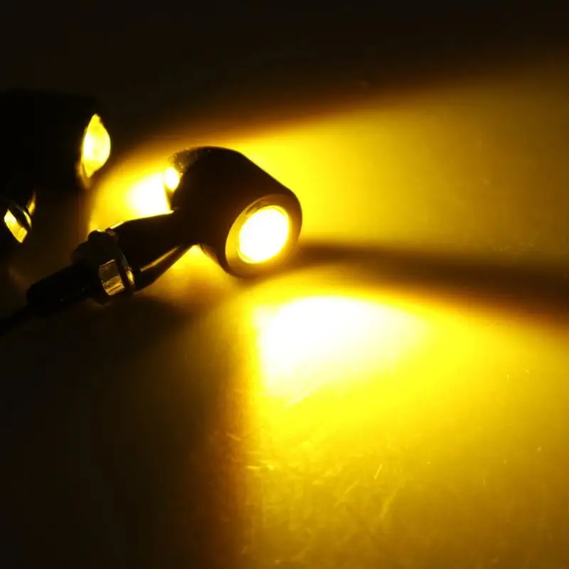 1Pair Motorcycle Turn Signals Mini LED Bullet Flasher Light Indicator Blinker Lights Lamp 12V 8mm For XL883