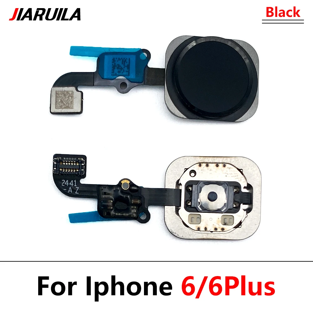 Botón de inicio y Home Touch ID, botón de retorno de huella dactilar, Conector de conexión de placa base, Cable flexible para iPhone 6s plus 8 7