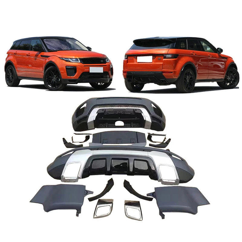 

SAARSAAR Suitable for Land Range Rover Evoque Old to New Model Car Modification Kit Front and Rear Bumper Grille