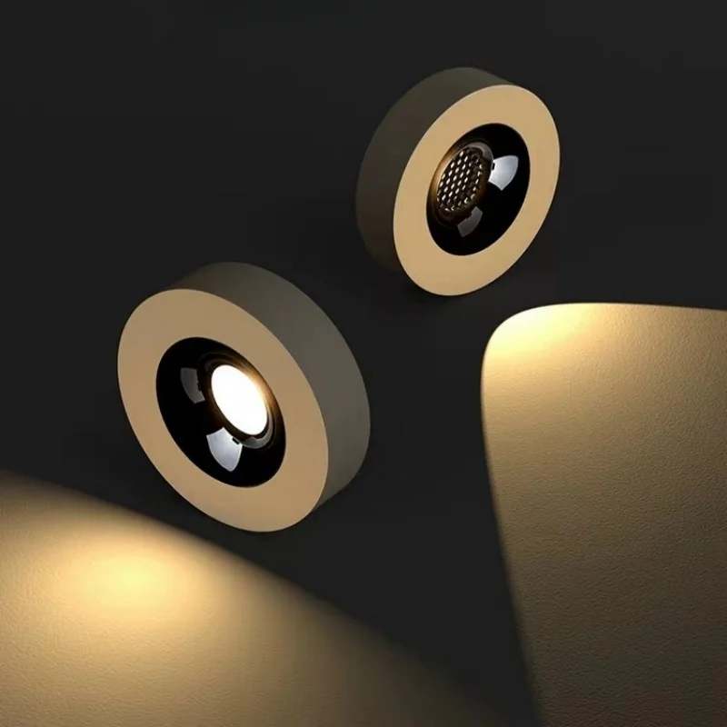 Ultra-thin COB Downlight 7W 9W 12W Surface mounted LED Anti-glare Ceiling Light for Living room Bedroom Corridor Hallway AC220v