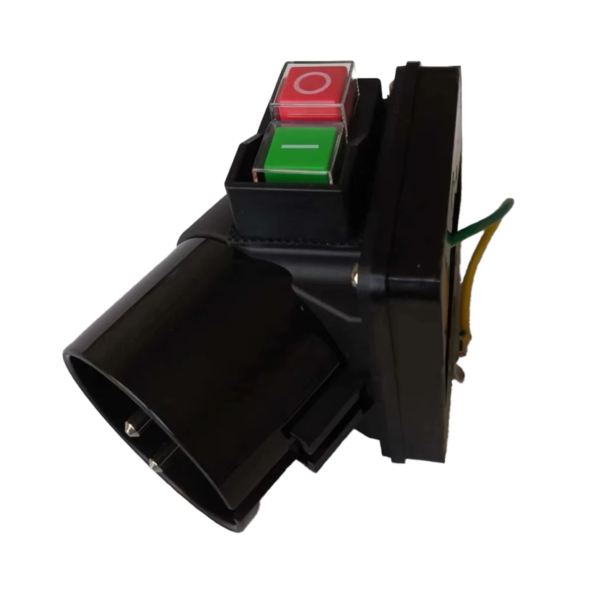 BAAQ KOA5L Push Button Switch,16A 250V with Industrial Electromagnetic Switch Power Failure Undervoltage EU Plug