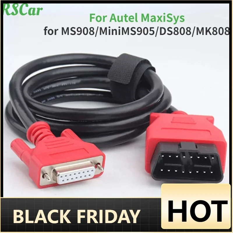 Latest  Main Test Cable for Autel MaxiSys MS908/MS906 Maxicom MK908P/MK808/ MaxiCheck MX808/ Maxidas DS808 OBD OBD2 15/26pin