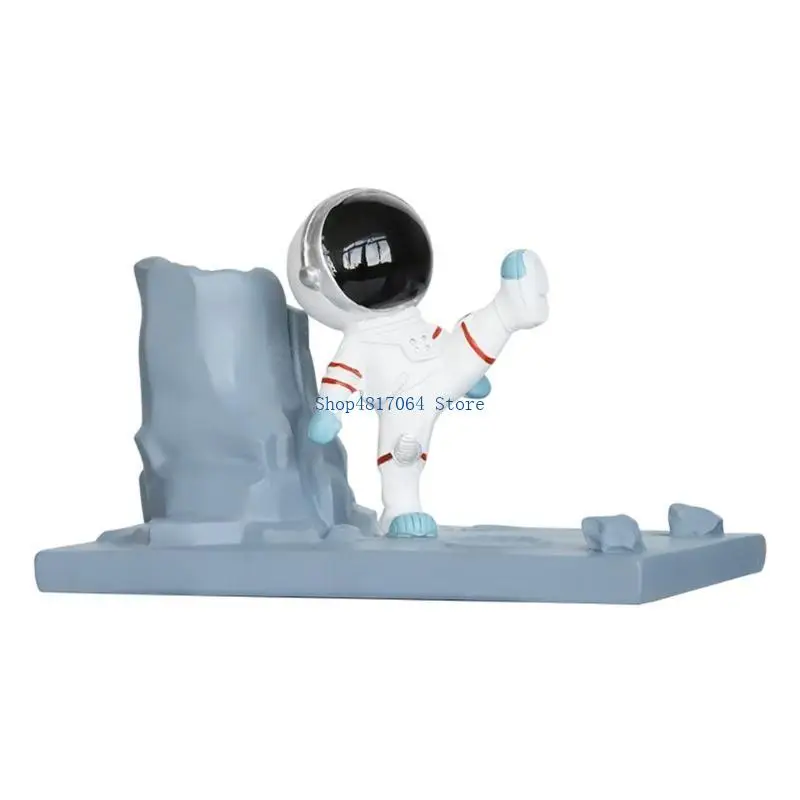 T3LB Spaceman Figure Pen Table Desk with Cell Phones Stand Mobile Holding