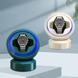 1pc Niworkshop Automatic Watch Winder,1Slot Watch Storage Case,Space Capsule Design Watch Box with LED Light