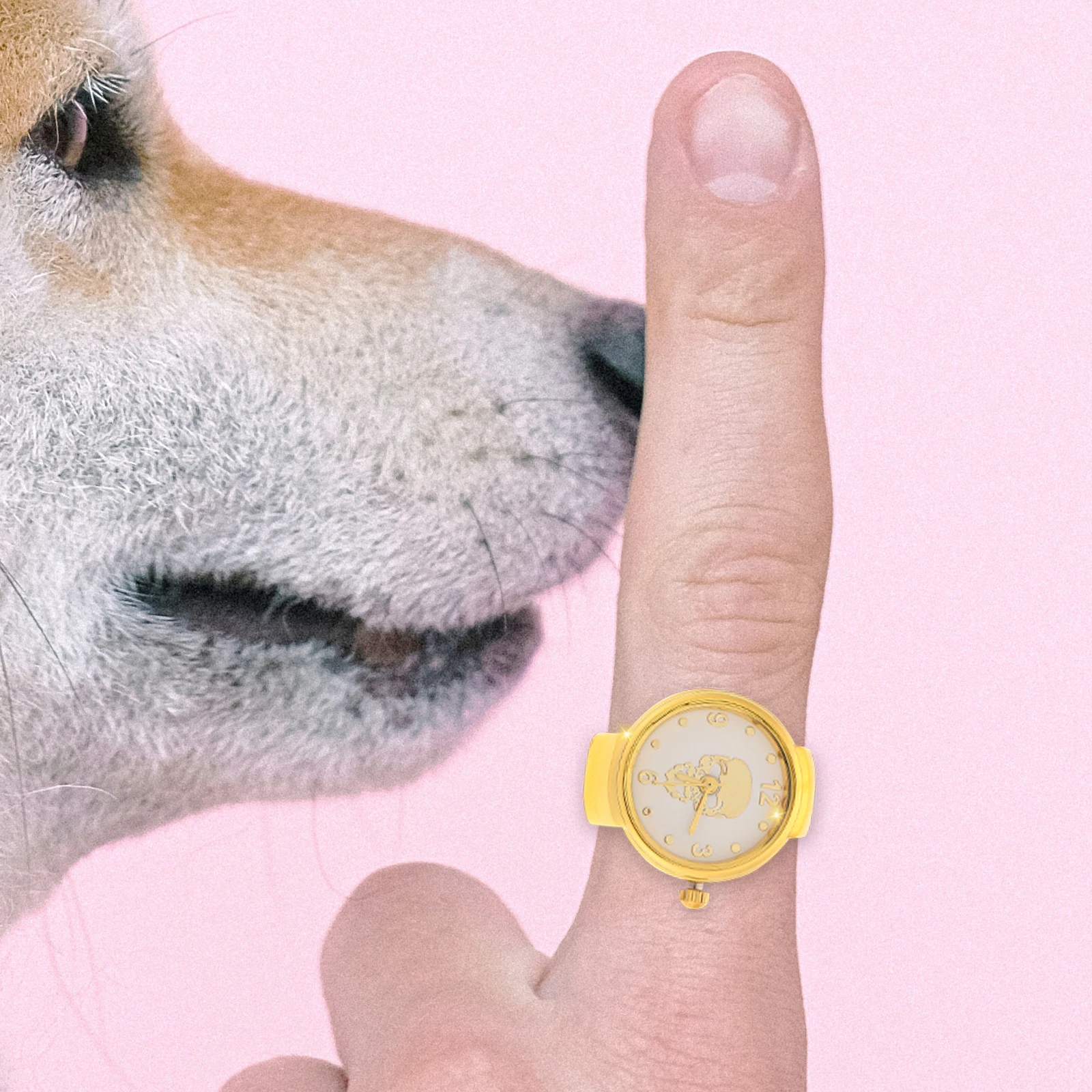 Decorative Ghost Head Ring Watch Easy Wear Exquisite Watch Ring Fashionable Retro Timepiece Accessory Jewelry