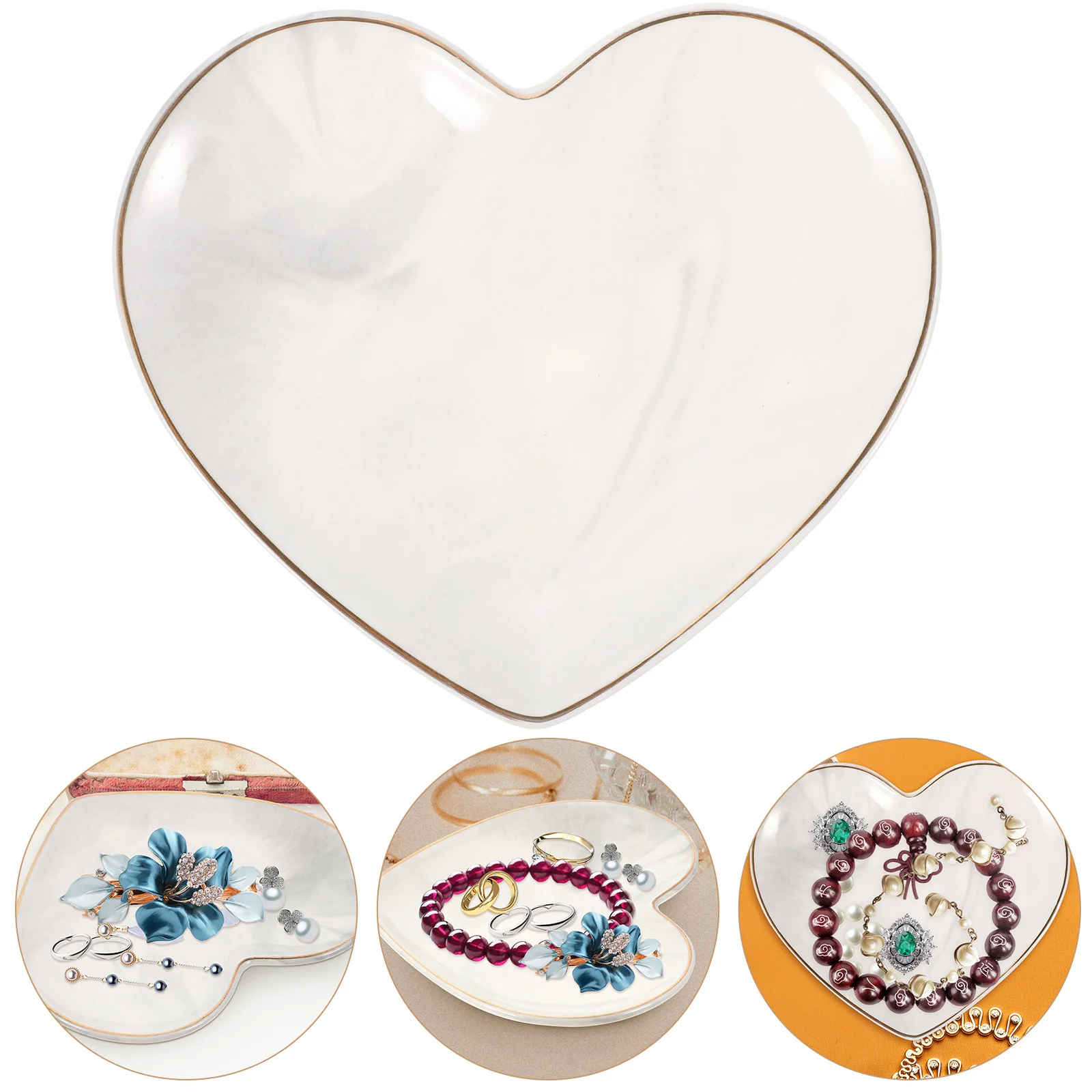 Jewelry Tray Dish Making Small Necklace Holder Plate Trinket Charm Display Jewelery