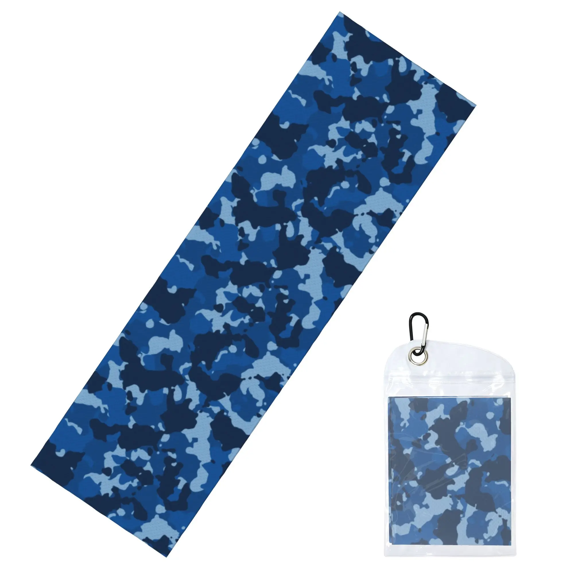 Camouflage Air Force Blue Cold Exercise Towel  Camo Super Soft Breathable Instant Cooling Towel Yor Gym Towels