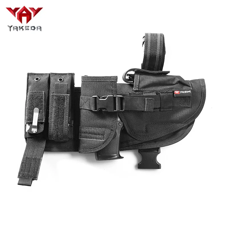 

YAKEDA Tactical Leg Bag Tornado Leg Holster Multifunctional Toy Pistol Holster CS Field Quick-pull Leg Binding Cover